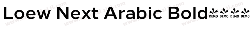 Loew Next Arabic Bold字体转换